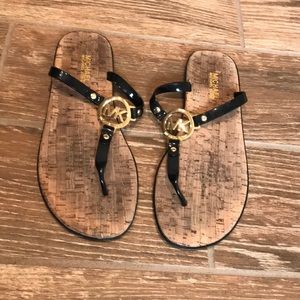 Michael Kors Cork Flip Flop Sandals Size 10